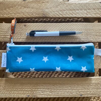 Trousse longue enduite, étoiles vert émeraude