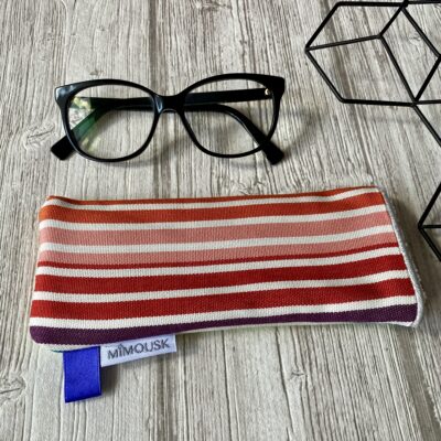 Etui à lunettes / Rayé / Multicolore