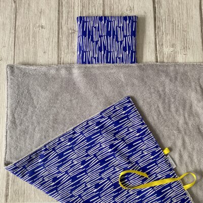 Tapis à langer nomade / lekker marine blanc – Image 2