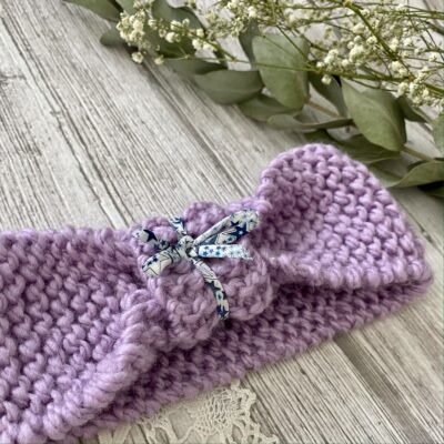 Bandeau Enfant / Parme noeud Liberty