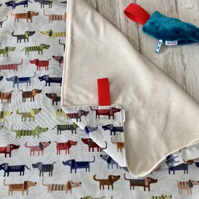 Couverture pour chien L/ Jacq / Multicolore fond beige – Image 3