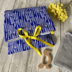 Tapis à langer nomade / lekker marine blanc