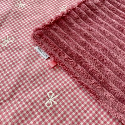 Couverture pour chien S/ Vichy rose – Image 2