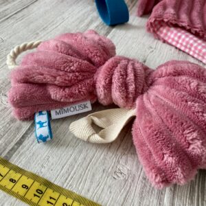Jouet pour chien / Petit noeud polaire rose