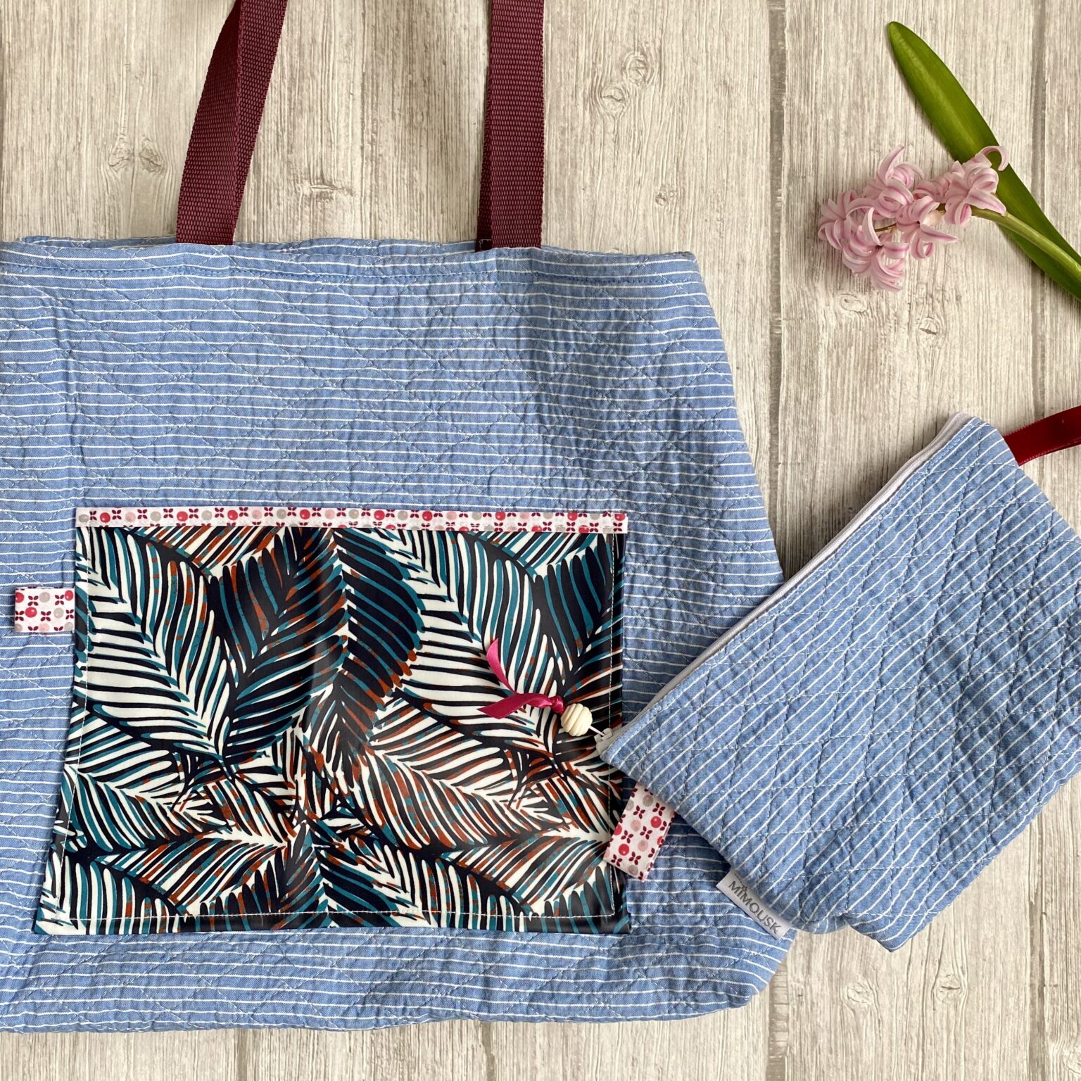 Trousse Matelassée Wax Mirage Jaune Bleu Orange
