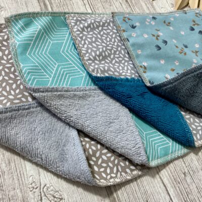 4 maxi-Lingettes lavables éponge Bambou/ combo11