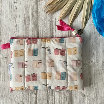 Pochette matelassée doublée / Damier Liberty Livres/ Rose – Image 2