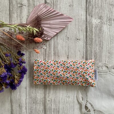 Eye pillow / otma gouttes/ ocre rose vert écru – Image 2