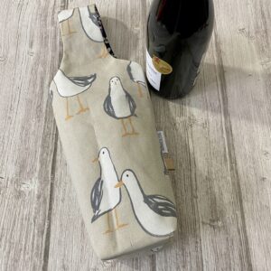 Porte bouteille / Mouettes / beige jaune
