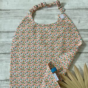 Maxi serviette XXL élastiquée / Gouttes Otma rose vert orange