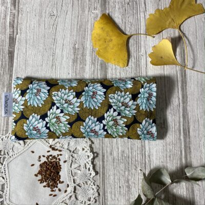 Eye pillow / nénuphar / vert clair, moutarde