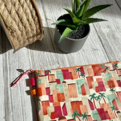 Trousse enduite medina / orange rose – Image 4