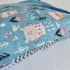 Coussin bleu Ours