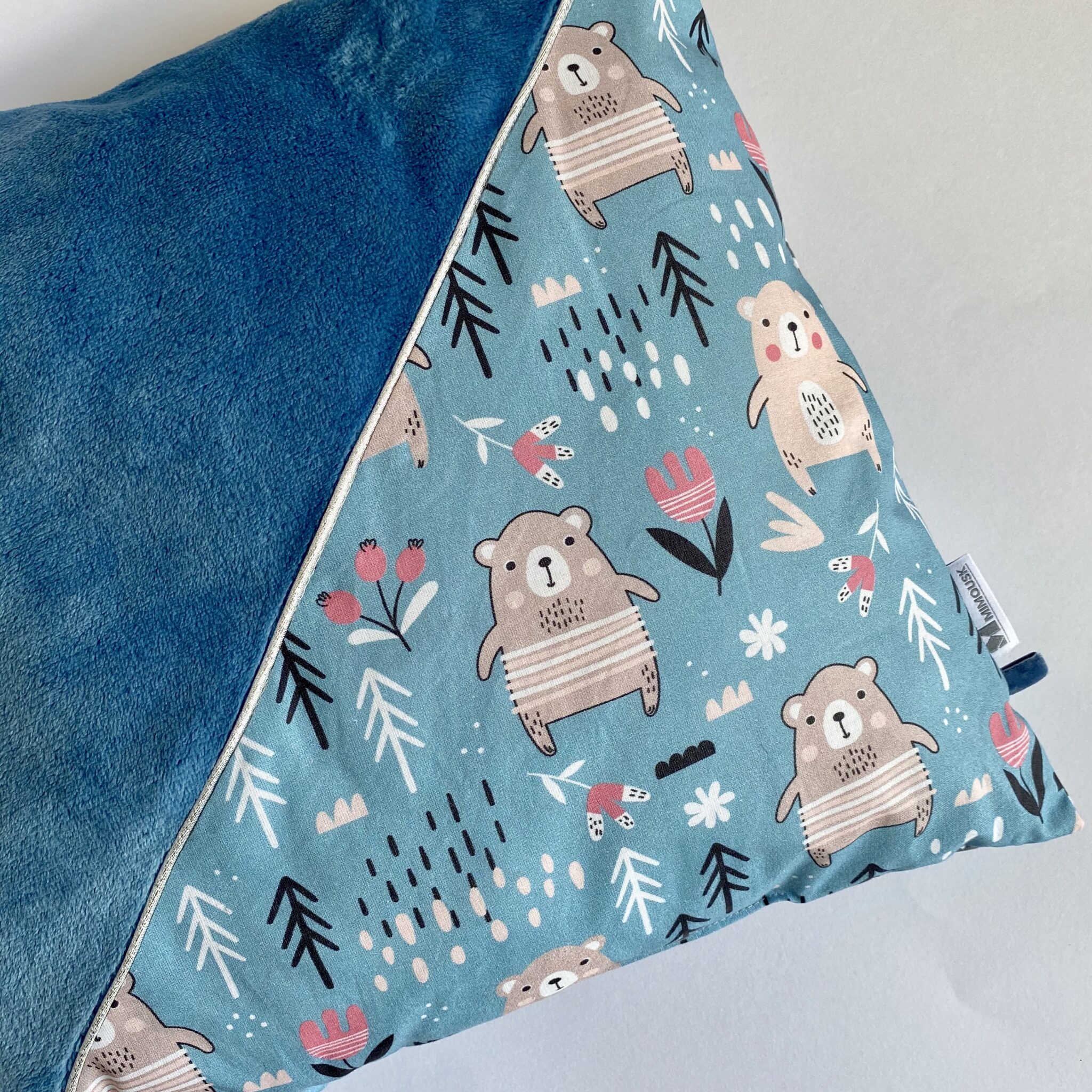 coussin-bleu-ours-mimousk