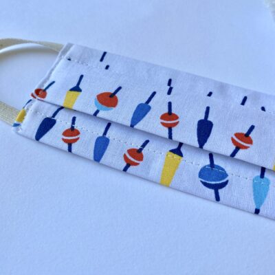 Masque Mini 3/7 ans   Pêche, flotteurs colorés, fond blanc – Image 2
