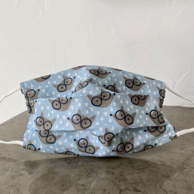 Masque Enfant - 7/11 ans - renards à lunettes, ciel