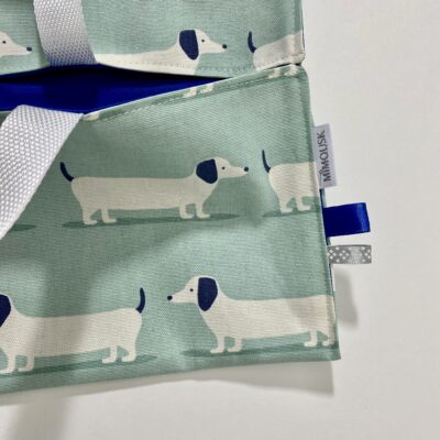 Sac à tarte, motif chiens, bleu – Image 2