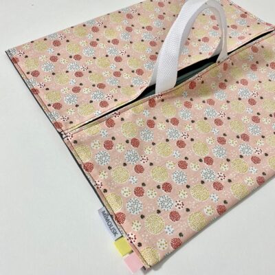 Sac à tarte, motifs ronds, rose jaune – Image 3