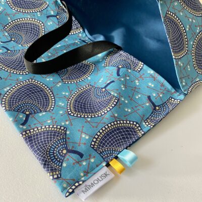 Sac à tarte, éventails bleu – Image 2