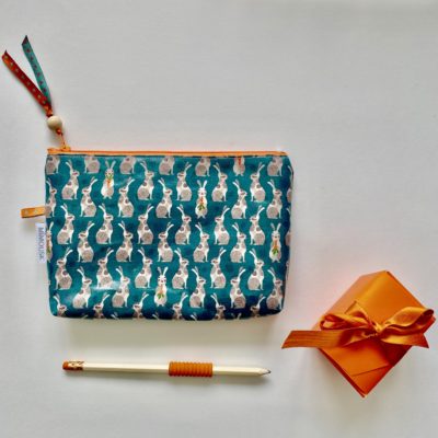 Trousse enduite Lapins / vert, orange – Image 5