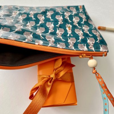 Trousse enduite Lapins / vert, orange – Image 3