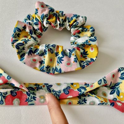 Foulchie fleuri / menthe jaune rose – Image 3