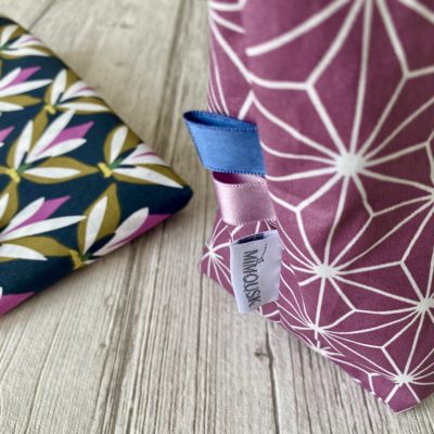 Trousse de toilette XL enduite / Origami violet – Image 4