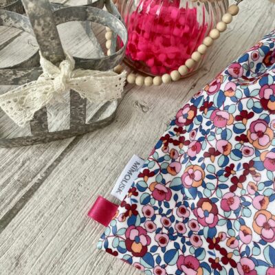 Sac à maillot mouillé épais / motif fleuri boutons rose – Image 3