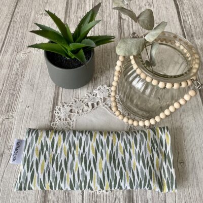 Eye pillow / motif Feuilles vertes