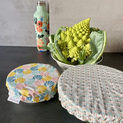 Lot de 2 charlottes à bols / Pommes + Origami multicolore – Image 2