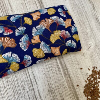 Eye pillow / motif Ginkgo, marine – Image 3