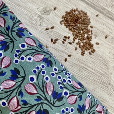 Eye pillow / motif baies / vert bleu parme bordeaux – Image 2