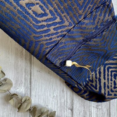 Sac de tapis de yoga ou pilates / jacquard marine brun cuivre – Image 4