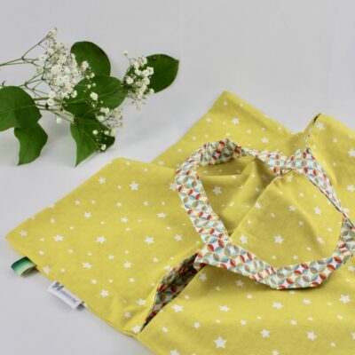 Sac à tarte, décor étoiles jaunes
