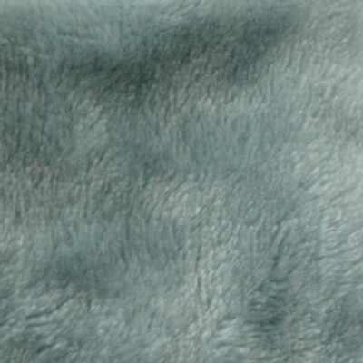 Doudou triangle lange plumes minky bleu, anneau bois – Image 3