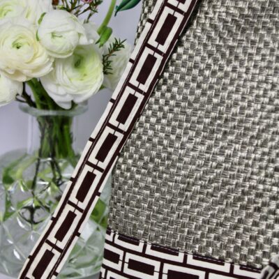 Petit sac à main marron tressé – Image 2