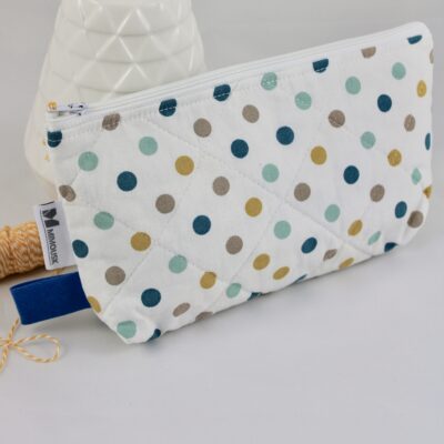 Trousse matelassée à pois – Image 4