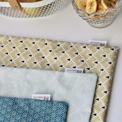 Lot de 3 sacs à vrac / doré vert d'eau bleu – Image 2