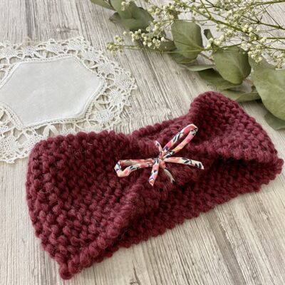 Bandeau Enfant / Bordeaux noeud Liberty