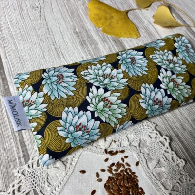 Eye pillow / nénuphar / vert clair, moutarde – Image 2